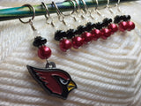 Arizona Cardinals Stitch Marker Set , Stitch Markers - Jill's Beaded Knit Bits, Jill's Beaded Knit Bits
 - 1