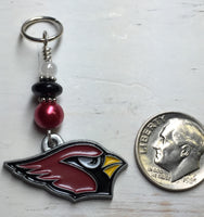 Arizona Cardinals Stitch Marker Set , Stitch Markers - Jill's Beaded Knit Bits, Jill's Beaded Knit Bits
 - 10