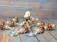 Hand Painted Baby Giraffe Stitch Marker Set , Stitch Markers - Jill's Beaded Knit Bits, Jill's Beaded Knit Bits
 - 3