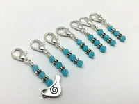 Little Silver Bird Removable Stitch Marker Set- Knit and Crochet Markers