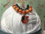 Baltimore Orioles Stitch Marker Set , Stitch Markers - Jill's Beaded Knit Bits, Jill's Beaded Knit Bits
 - 2