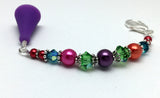 Rainbow Beaded Scissor Fob Charm Jewelry , accessories - Jill's Beaded Knit Bits, Jill's Beaded Knit Bits
 - 12