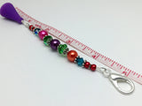 Rainbow Beaded Scissor Fob Charm Jewelry , accessories - Jill's Beaded Knit Bits, Jill's Beaded Knit Bits
 - 5