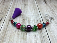Rainbow Beaded Scissor Fob Charm Jewelry , accessories - Jill's Beaded Knit Bits, Jill's Beaded Knit Bits
 - 4