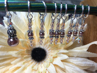 Beige & Peach Stitch Marker Set , Stitch Markers - Jill's Beaded Knit Bits, Jill's Beaded Knit Bits
 - 2