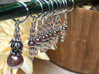 Beige & Peach Stitch Marker Set , Stitch Markers - Jill's Beaded Knit Bits, Jill's Beaded Knit Bits
 - 3