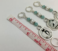 Cats and Birds Snag Free Stitch Marker Charms- Gift for Knitters , Stitch Markers - Jill's Beaded Knit Bits, Jill's Beaded Knit Bits
 - 5