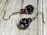 Black & Copper Glass Earrings , Stitch Markers - Jill's Beaded Knit Bits, Jill's Beaded Knit Bits
 - 4