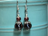 Black & Copper Glass Earrings , Stitch Markers - Jill's Beaded Knit Bits, Jill's Beaded Knit Bits
 - 6