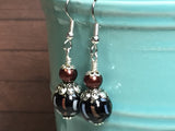 Black & Copper Glass Earrings , Stitch Markers - Jill's Beaded Knit Bits, Jill's Beaded Knit Bits
 - 3