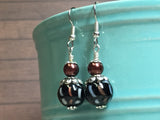 Black & Copper Glass Earrings , Stitch Markers - Jill's Beaded Knit Bits, Jill's Beaded Knit Bits
 - 8