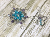 Angel Stitch Marker Holder with 6 Blue Angel Stitch Markers , Stitch Markers - Jill's Beaded Knit Bits, Jill's Beaded Knit Bits
 - 1