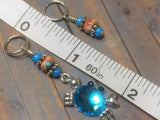 Blue Crab Stitch Marker Set , Stitch Markers - Jill's Beaded Knit Bits, Jill's Beaded Knit Bits
 - 4