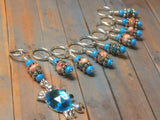 Blue Crab Stitch Marker Set , Stitch Markers - Jill's Beaded Knit Bits, Jill's Beaded Knit Bits
 - 5