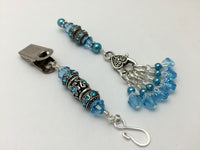 Blue Crystal Portuguese Knitting Pin & Stitch Marker Gift Set , Portugese Knitting Pin - Jill's Beaded Knit Bits, Jill's Beaded Knit Bits
 - 6