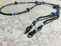 Blue Eyeglass Necklace-Beaded Lanyard , Jewelry - Jill's Beaded Knit Bits, Jill's Beaded Knit Bits
 - 8