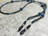 Blue Eyeglass Necklace-Beaded Lanyard , Jewelry - Jill's Beaded Knit Bits, Jill's Beaded Knit Bits
 - 9