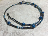 Blue Eyeglass Necklace-Beaded Lanyard , Jewelry - Jill's Beaded Knit Bits, Jill's Beaded Knit Bits
 - 6