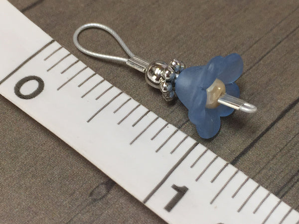 Blue Flowers Wire Loop Stitch Markers – Jill's Beaded Knit Bits