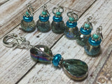 Crystal Knitting Stitch Markers with Holder , Stitch Markers - Jill's Beaded Knit Bits, Jill's Beaded Knit Bits
 - 1