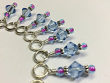 Blue Cloud Knitting Stitch Marker Set , Stitch Markers - Jill's Beaded Knit Bits, Jill's Beaded Knit Bits
 - 4