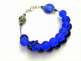 Violet Blue Abacus Counting Bracelet- Gift for Knitters