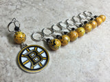 Boston Bruins Stitch Marker Set , Stitch Markers - Jill's Beaded Knit Bits, Jill's Beaded Knit Bits
 - 1