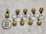 Boston Bruins Stitch Marker Set , Stitch Markers - Jill's Beaded Knit Bits, Jill's Beaded Knit Bits
 - 4