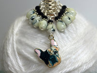 Boston Terrier Stitch Marker Set for Knitters , Stitch Markers - Jill's Beaded Knit Bits, Jill's Beaded Knit Bits
 - 2