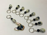 Boston Terrier Stitch Marker Set for Knitters , Stitch Markers - Jill's Beaded Knit Bits, Jill's Beaded Knit Bits
 - 5