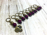 Brass Buttons Knitting Stitch Marker Set , Stitch Markers - Jill's Beaded Knit Bits, Jill's Beaded Knit Bits
 - 4