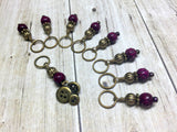 Brass Buttons Knitting Stitch Marker Set , Stitch Markers - Jill's Beaded Knit Bits, Jill's Beaded Knit Bits
 - 3