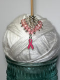 Pink Breast Cancer Stitch Marker Set , Stitch Markers - Jill's Beaded Knit Bits, Jill's Beaded Knit Bits
 - 9