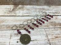 Zodiac Sign Cancer Knitting Stitch Marker Set , Stitch Markers - Jill's Beaded Knit Bits, Jill's Beaded Knit Bits
 - 2