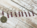 Zodiac Sign Cancer Knitting Stitch Marker Set , Stitch Markers - Jill's Beaded Knit Bits, Jill's Beaded Knit Bits
 - 1