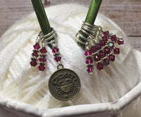 Zodiac Sign Cancer Knitting Stitch Marker Set , Stitch Markers - Jill's Beaded Knit Bits, Jill's Beaded Knit Bits
 - 5