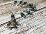 Snag Free Angel Cat Stitch Marker Set , Stitch Markers - Jill's Beaded Knit Bits, Jill's Beaded Knit Bits
 - 1