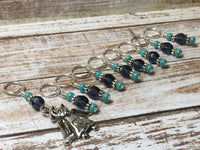 Snag Free Angel Cat Stitch Marker Set , Stitch Markers - Jill's Beaded Knit Bits, Jill's Beaded Knit Bits
 - 6