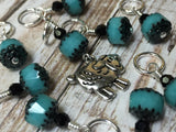 Turquoise Sheep Snag Free Knitting Marker Set , Stitch Markers - Jill's Beaded Knit Bits, Jill's Beaded Knit Bits
 - 2