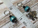Turquoise Sheep Snag Free Knitting Marker Set , Stitch Markers - Jill's Beaded Knit Bits, Jill's Beaded Knit Bits
 - 5