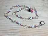 Pink Chain Style Row Counter , Stitch Markers - Jill's Beaded Knit Bits, Jill's Beaded Knit Bits
 - 4