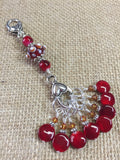 Cherry Red Knitting Bag Stitch Marker Lanyard Holder , Stitch Markers - Jill's Beaded Knit Bits, Jill's Beaded Knit Bits
 - 5