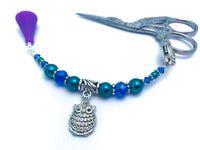 Chubby Owl Beaded Scissor Fob Jewelry