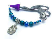 Chubby Owl Beaded Scissor Fob Jewelry
