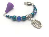 Chubby Owl Beaded Scissor Fob Jewelry