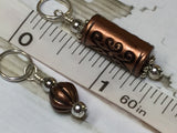 Stitch Marker Set- Copper Acrylic , Stitch Markers - Jill's Beaded Knit Bits, Jill's Beaded Knit Bits
 - 4