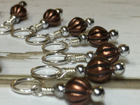 Stitch Marker Set- Copper Acrylic , Stitch Markers - Jill's Beaded Knit Bits, Jill's Beaded Knit Bits
 - 5