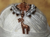Copper Giraffe Stitch Marker Set , Stitch Markers - Jill's Beaded Knit Bits, Jill's Beaded Knit Bits
 - 1