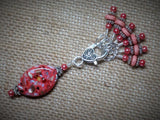 Coral Mosaic Stitch Marker Set , Stitch Markers - Jill's Beaded Knit Bits, Jill's Beaded Knit Bits
 - 1