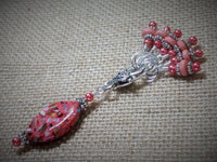 Coral Mosaic Stitch Marker Set , Stitch Markers - Jill's Beaded Knit Bits, Jill's Beaded Knit Bits
 - 4